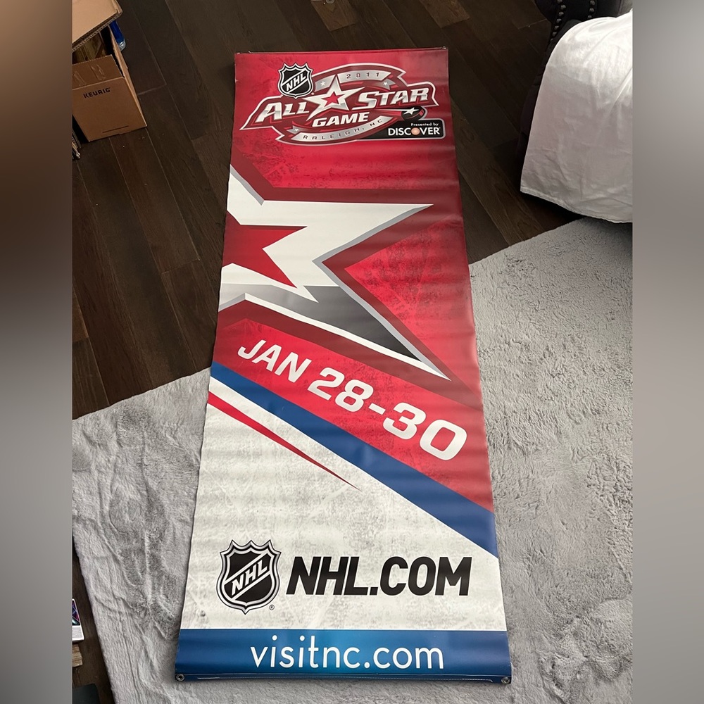 2011 NHL All Star Game Raleigh, NC Street Banner